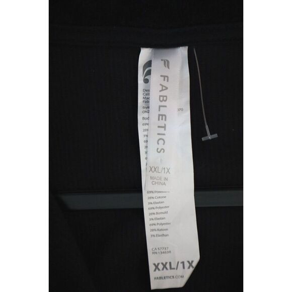 Fabletics ON2357060-0001 Women's Sz XXL/1X Black Cozy Cord Zip Jumpsuit $100 - Picture 9 of 13